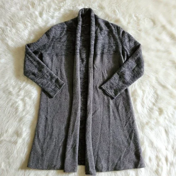 Eileen Fisher Yak Wool Blend Colorblock Long Cardigan Size Small LIKE NEW - Picture 10 of 15